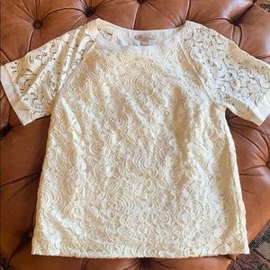 Banana republic lace work shirt